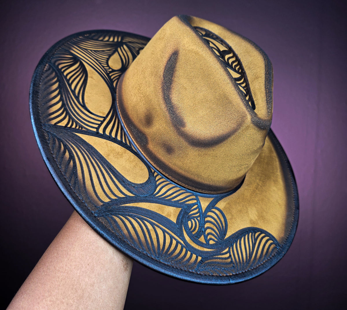 Torched Wheat Wide Brim Fedora II