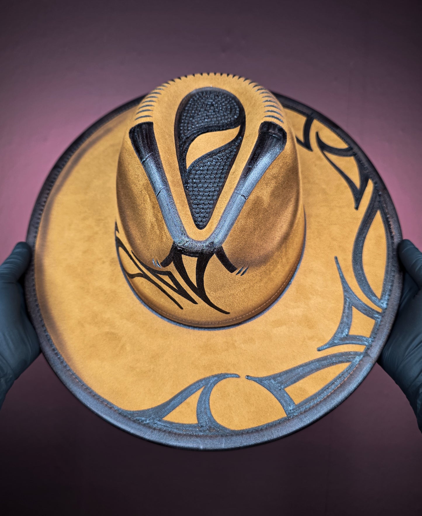 Torched Wheat Wide Brim Fedora