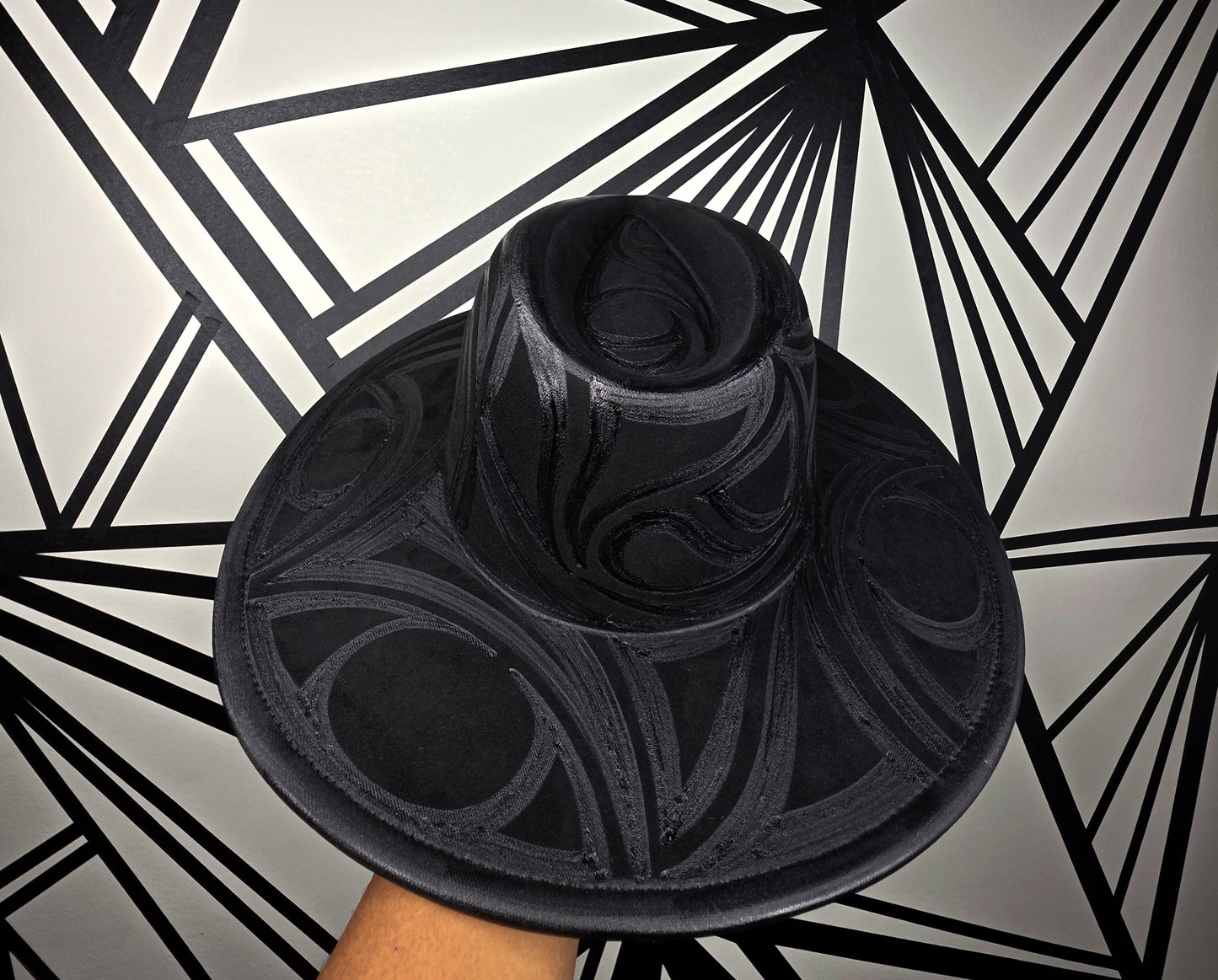 Black Wide Brim Fedora