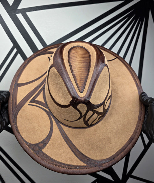 Khaki Wide Brim Fedora