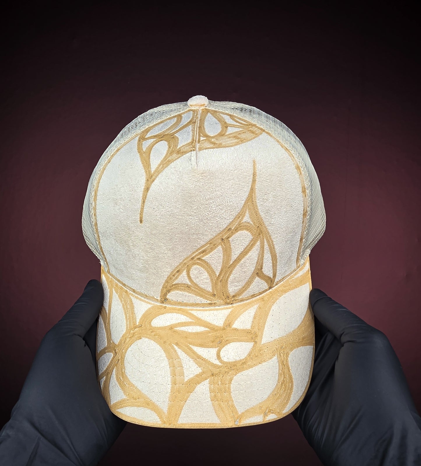 Cream Trucker Mesh Snapback II