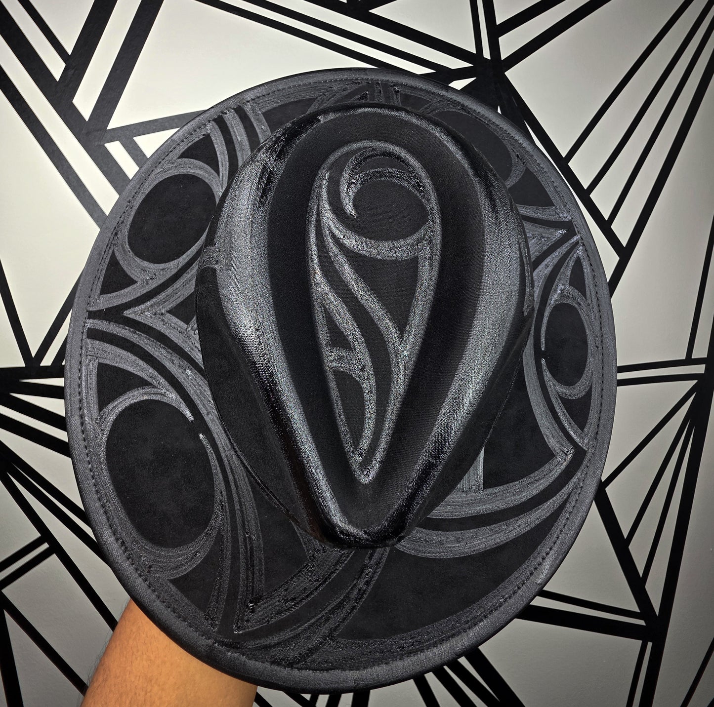 Black Wide Brim Fedora