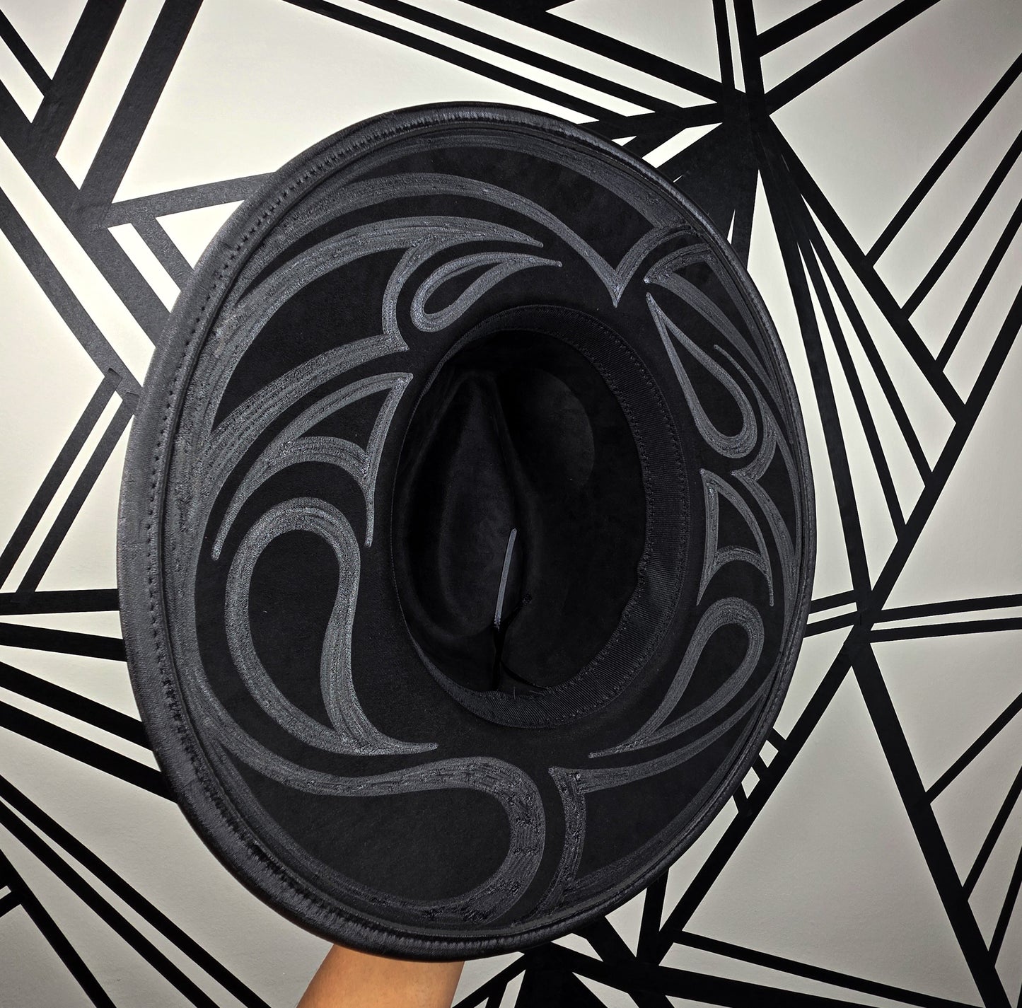 Black Wide Brim Fedora