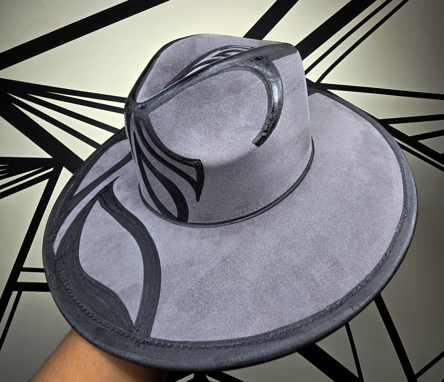 Steel Gray Wide Brim Fedora