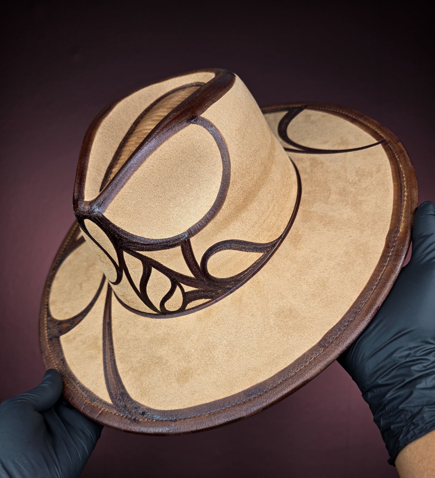 Khaki Wide Brim Fedora