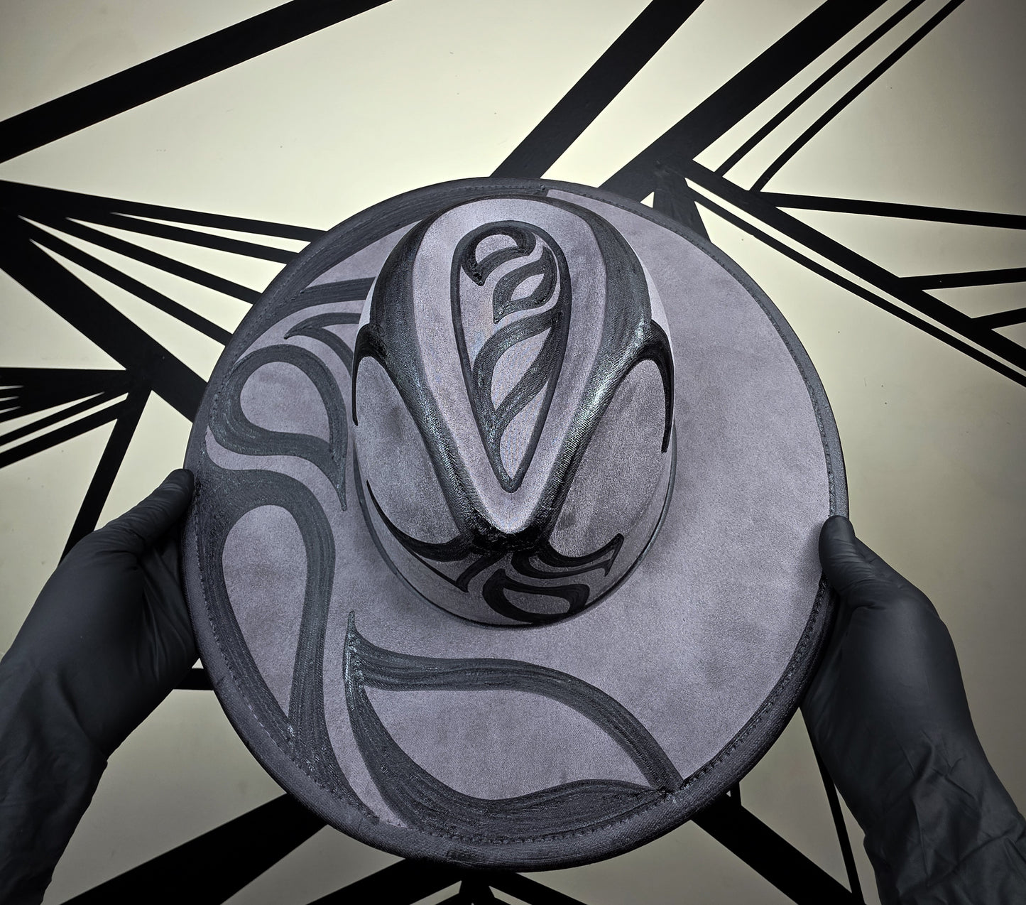 Steel Gray Wide Brim Fedora