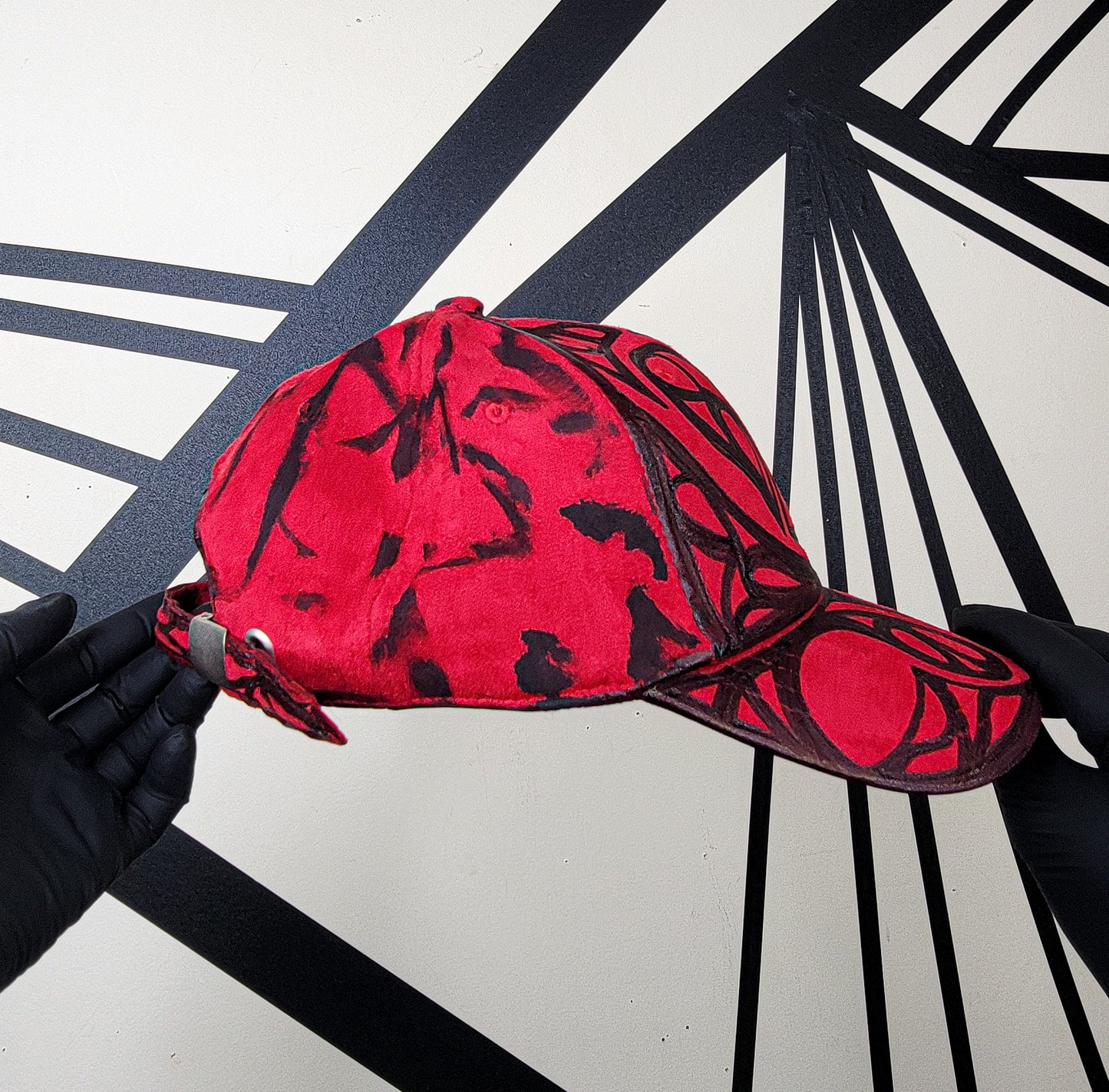 Crimson/Black Baseball Cap