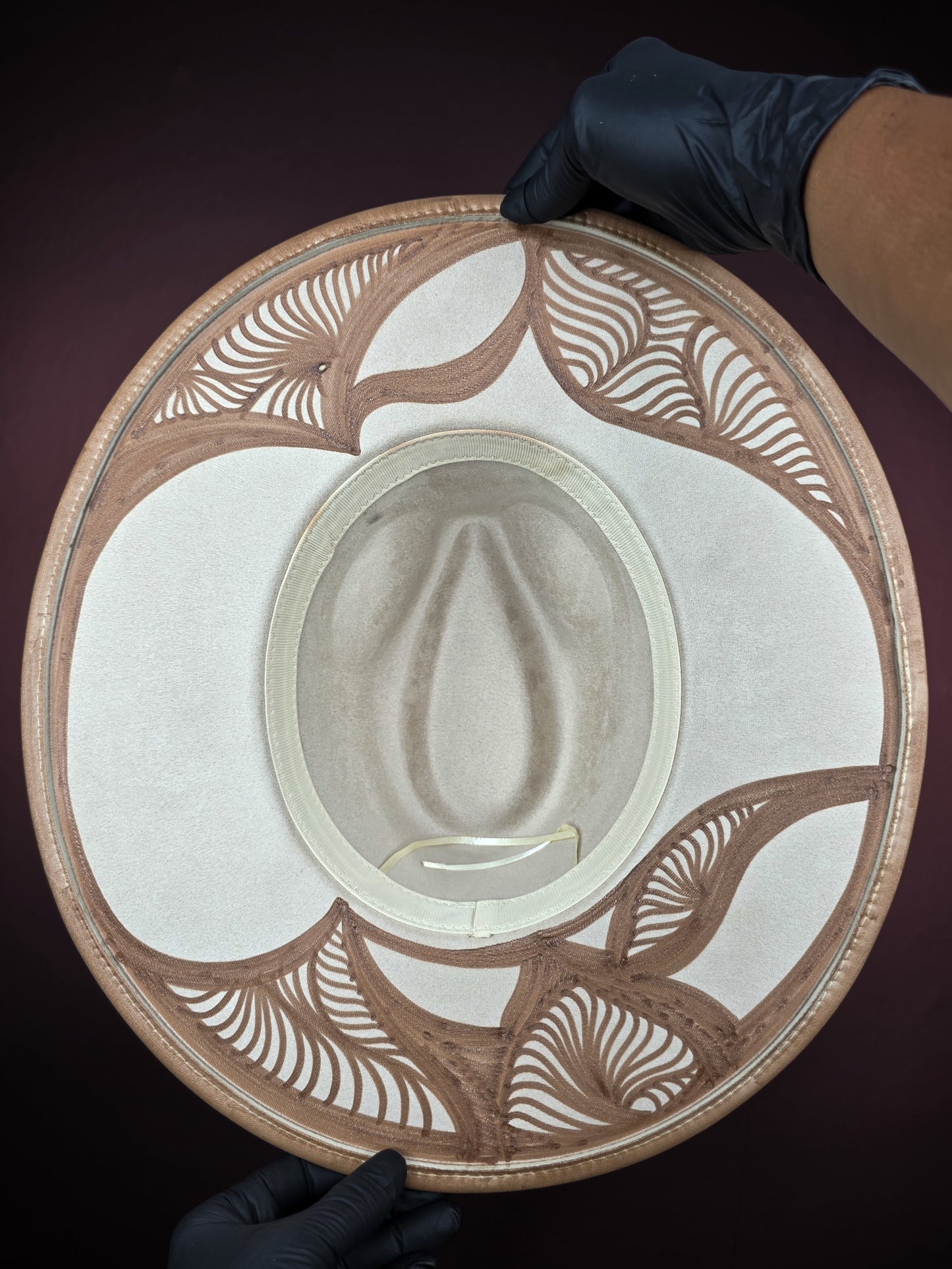 Cream Wide Brim Fedora
