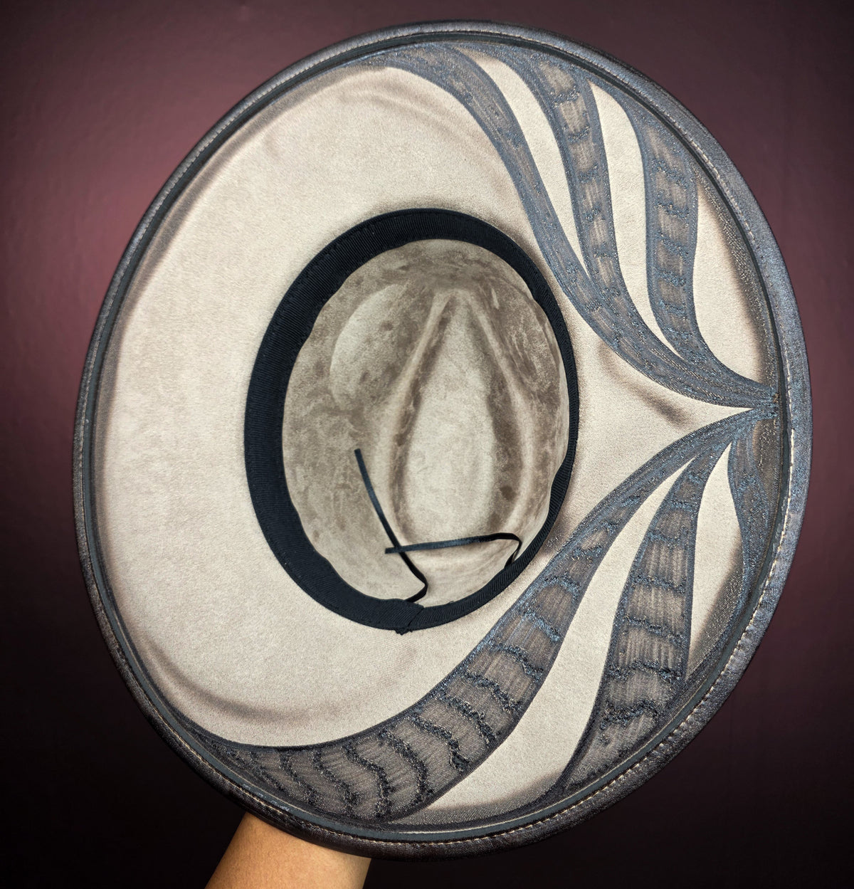Torched Oatmeal Wide Brim Fedora