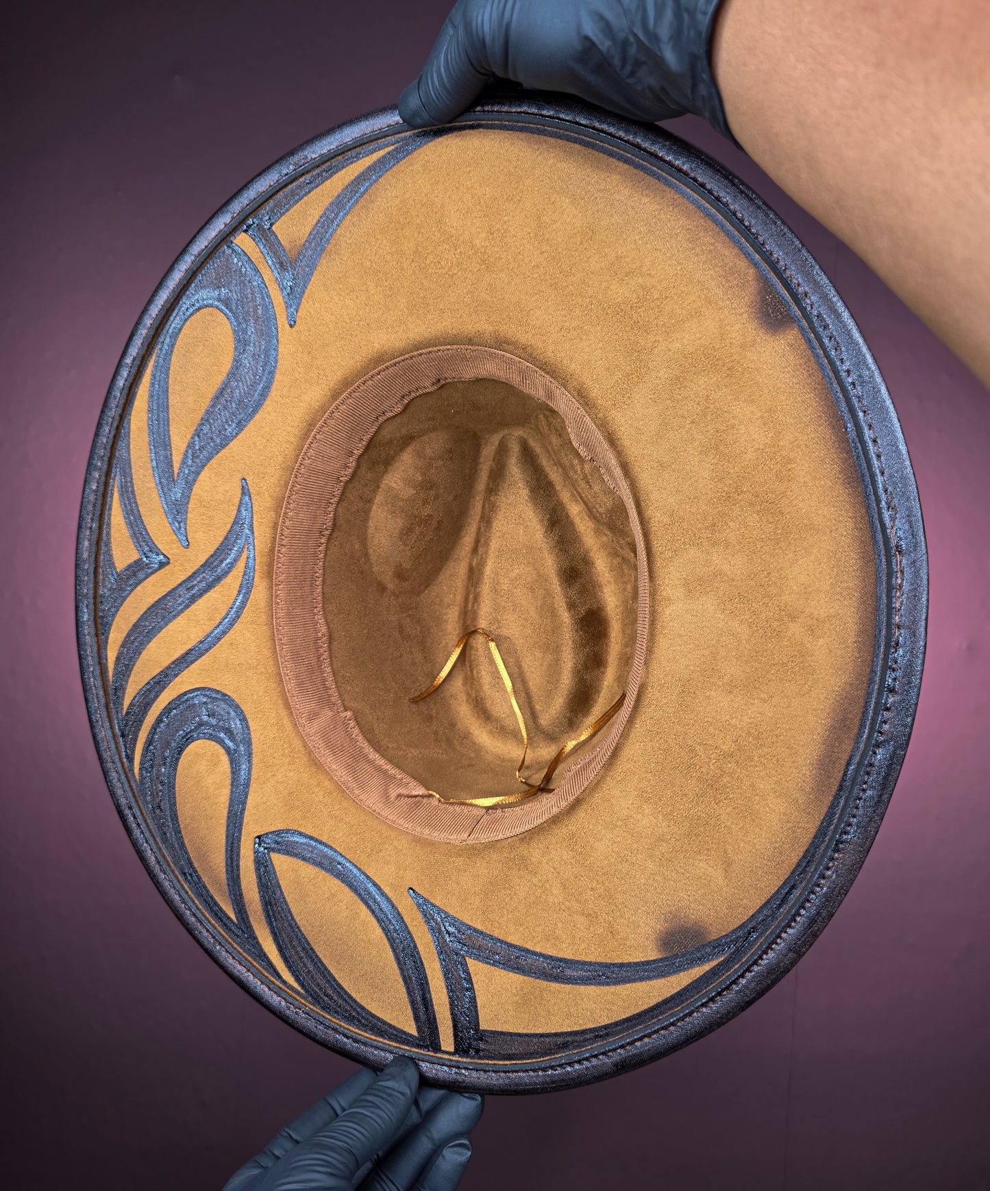 Torched Wheat Wide Brim Fedora