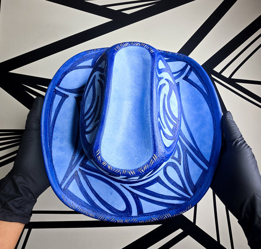 Cobalt/Baby Blue Standard Brim Cowboy Hat