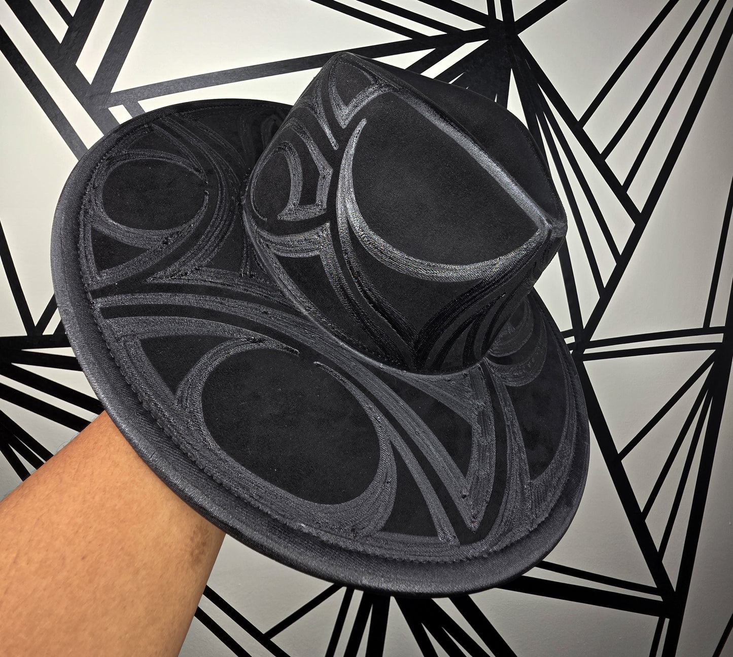 Black Wide Brim Fedora
