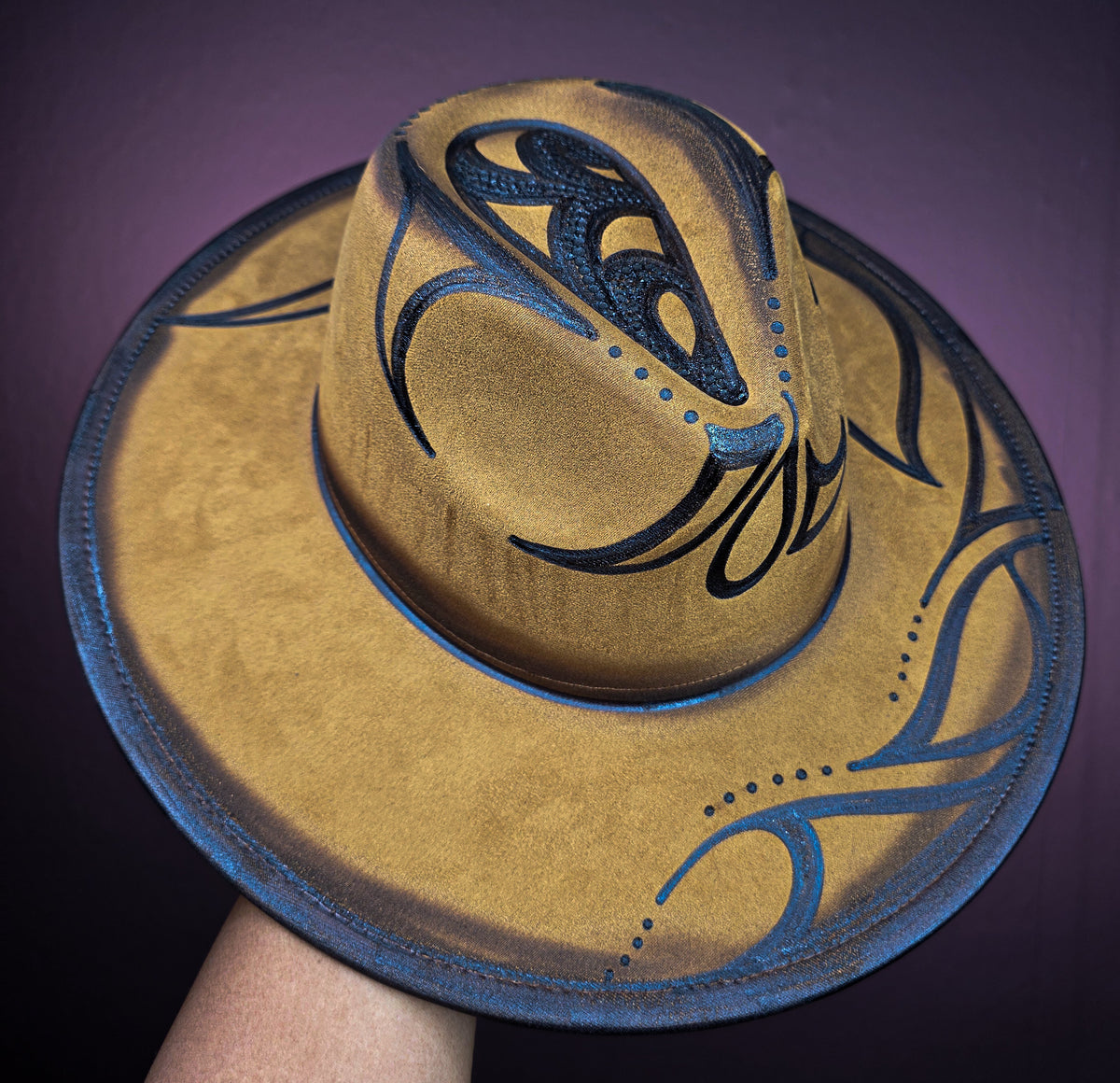Torched Wheat Wide Brim Fedora III