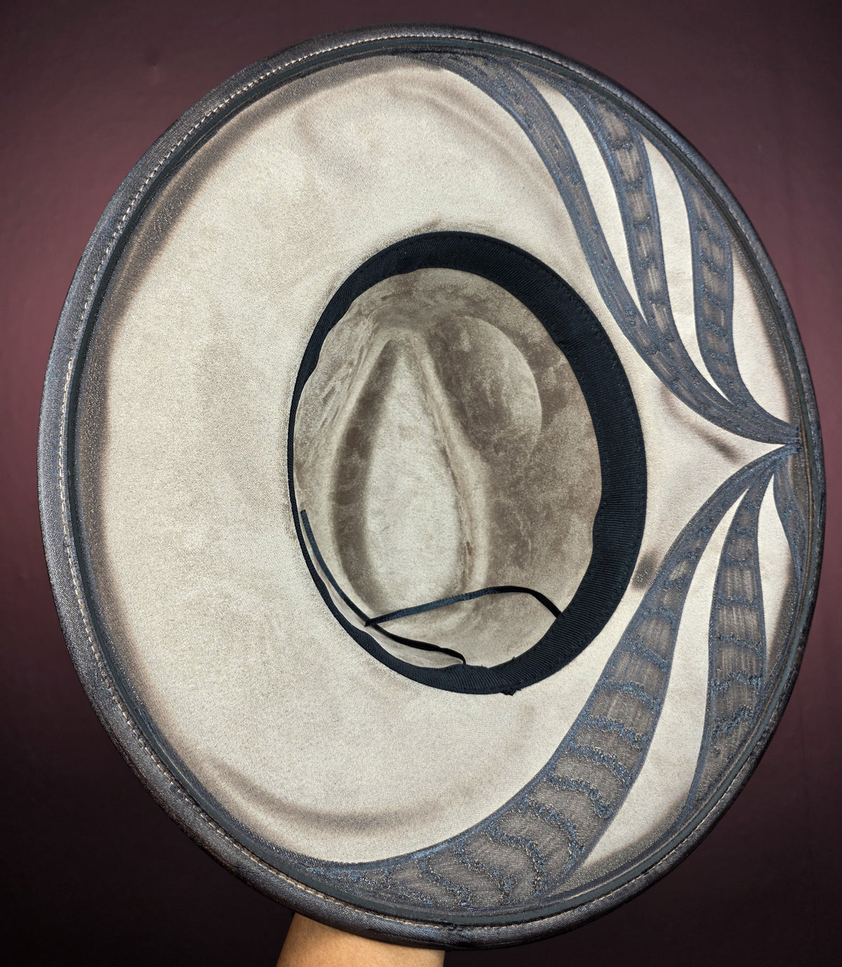 Torched Oatmeal Wide Brim Fedora