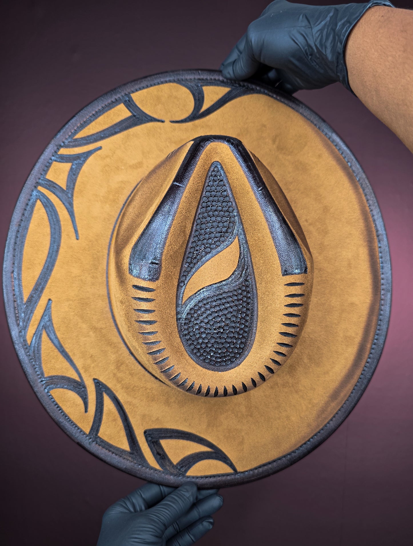 Torched Wheat Wide Brim Fedora