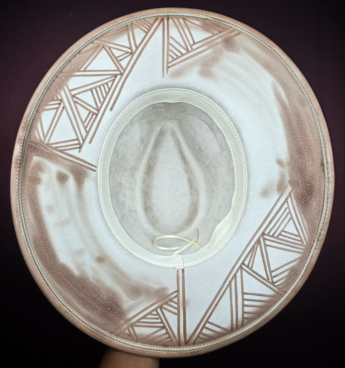 Torched Cream Wide Brim Fedora III
