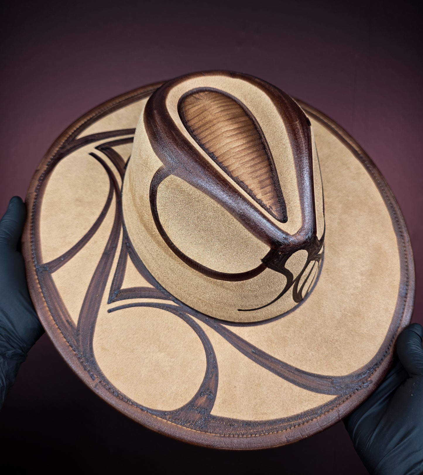 Khaki Wide Brim Fedora