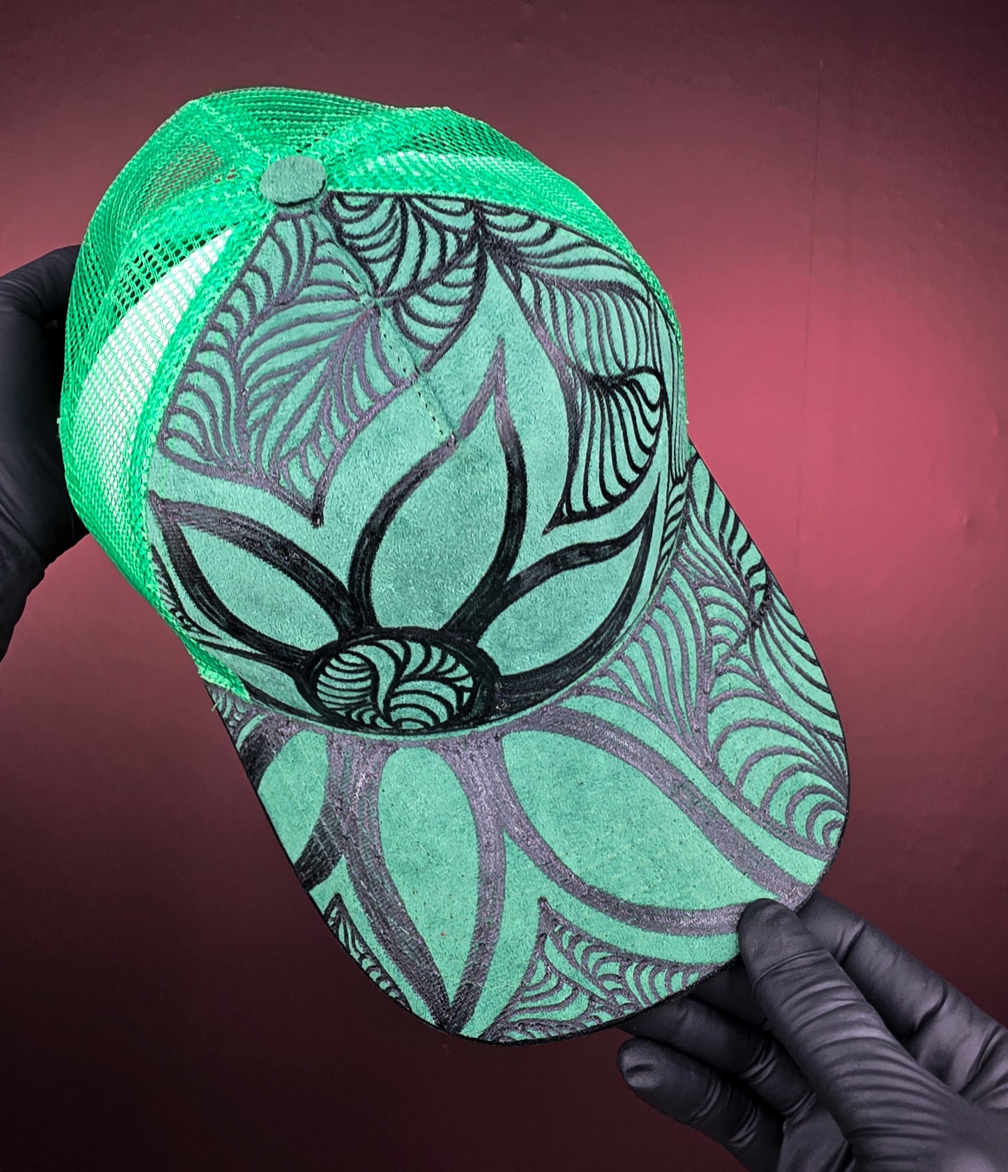 Green Trucker Mesh Snapback