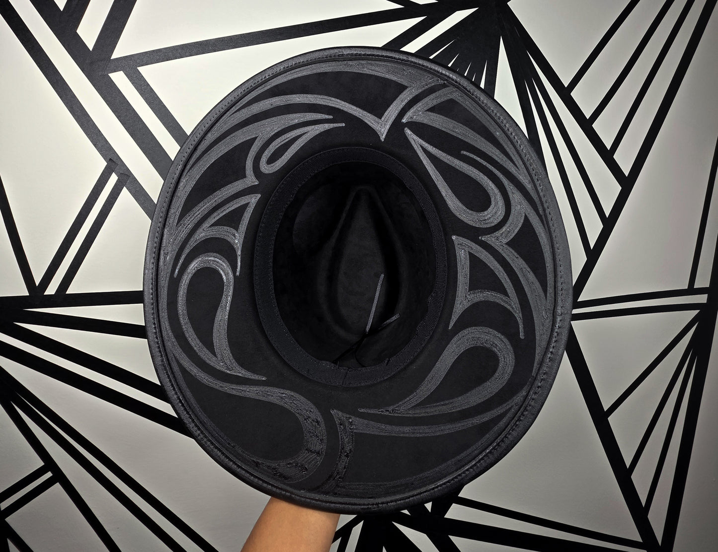 Black Wide Brim Fedora