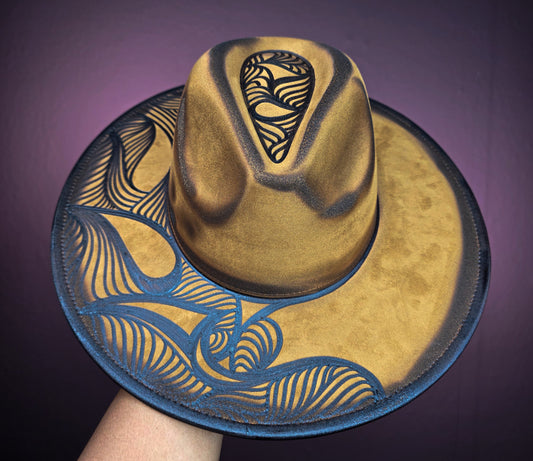 Torched Wheat Wide Brim Fedora II