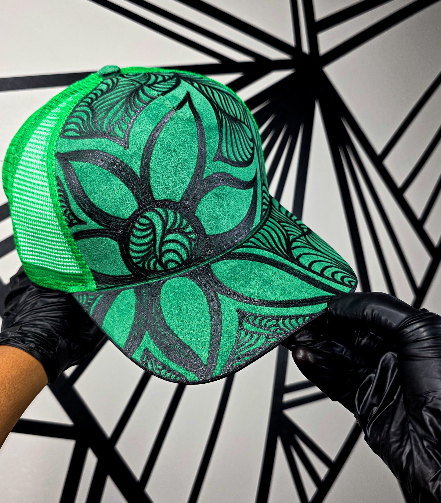 Green Trucker Mesh Snapback