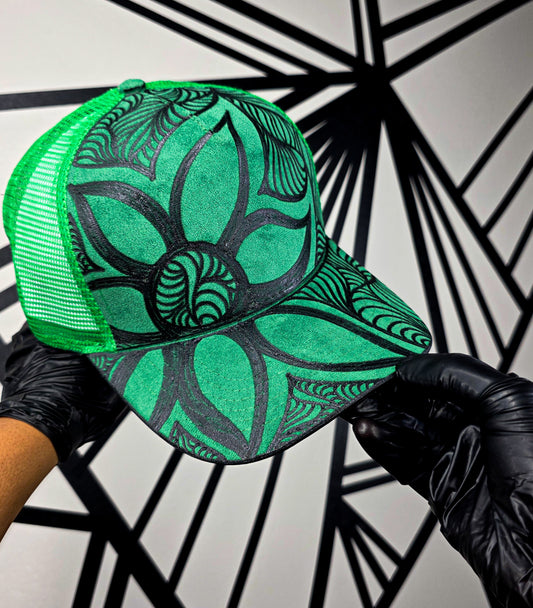 Green Trucker Mesh Snapback