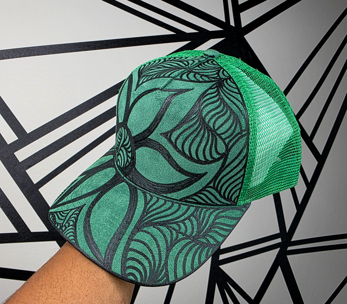 Green Trucker Mesh Snapback