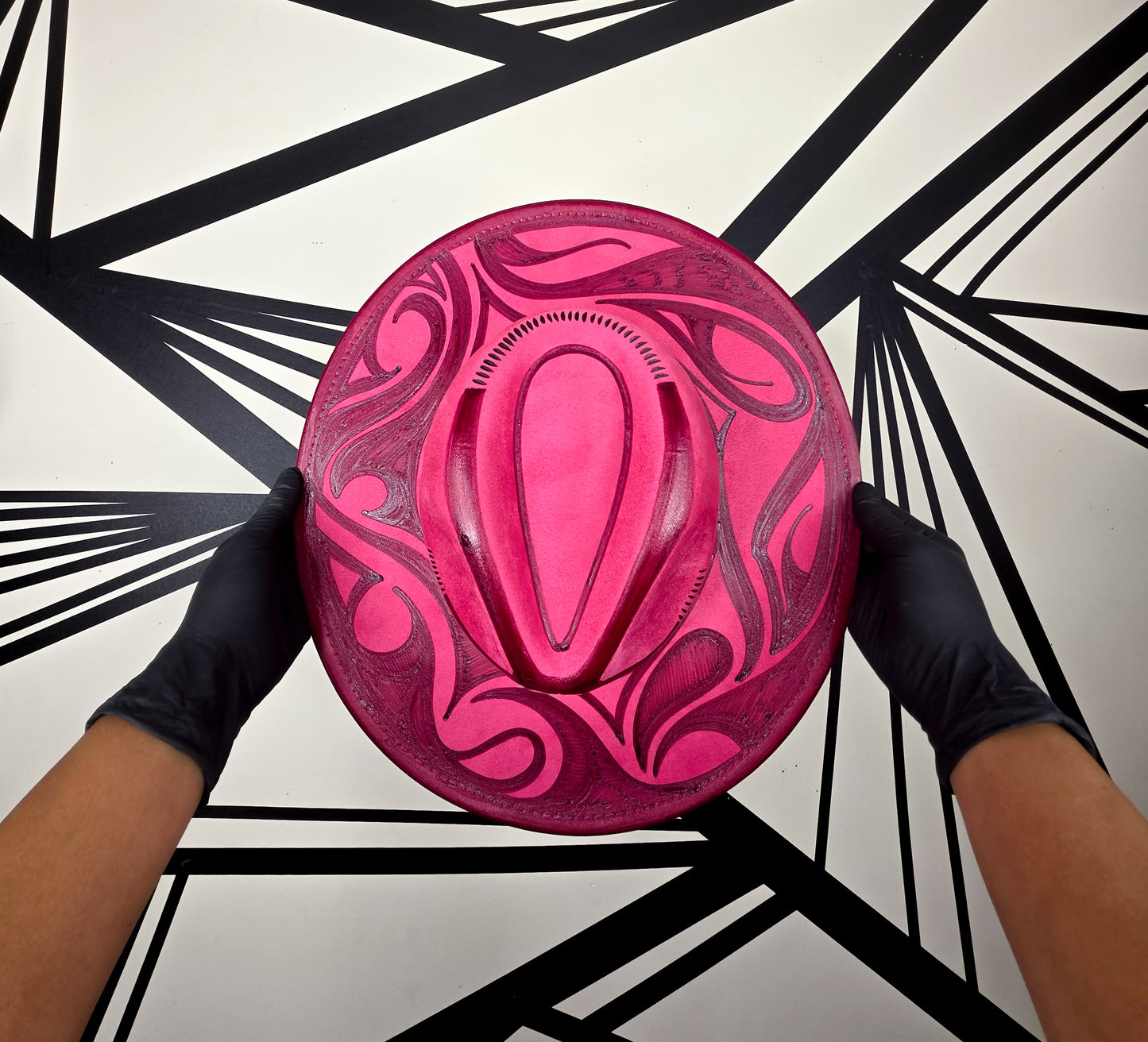 Hot Pink/Magenta Wide Brim Fedora