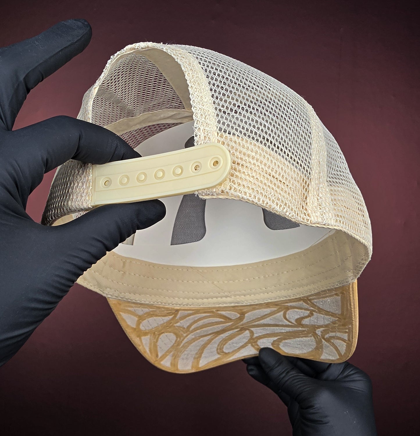 Cream Trucker Mesh Snapback II