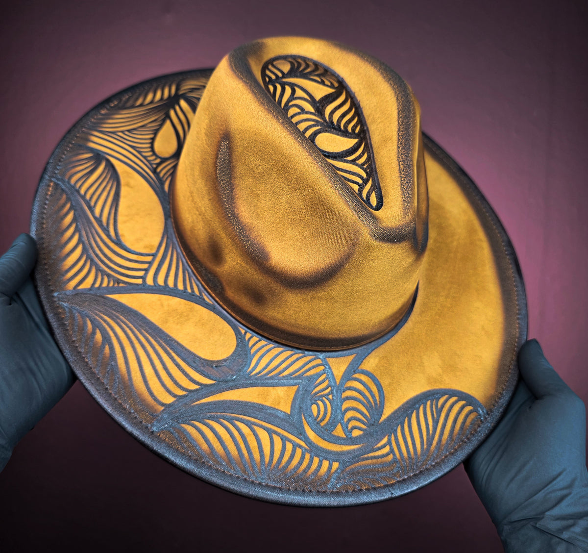 Torched Wheat Wide Brim Fedora II