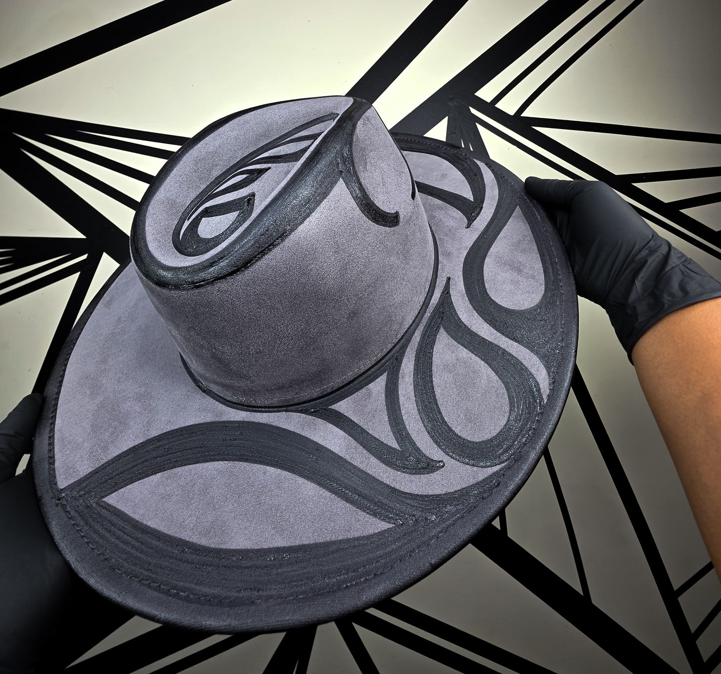Steel Gray Wide Brim Fedora