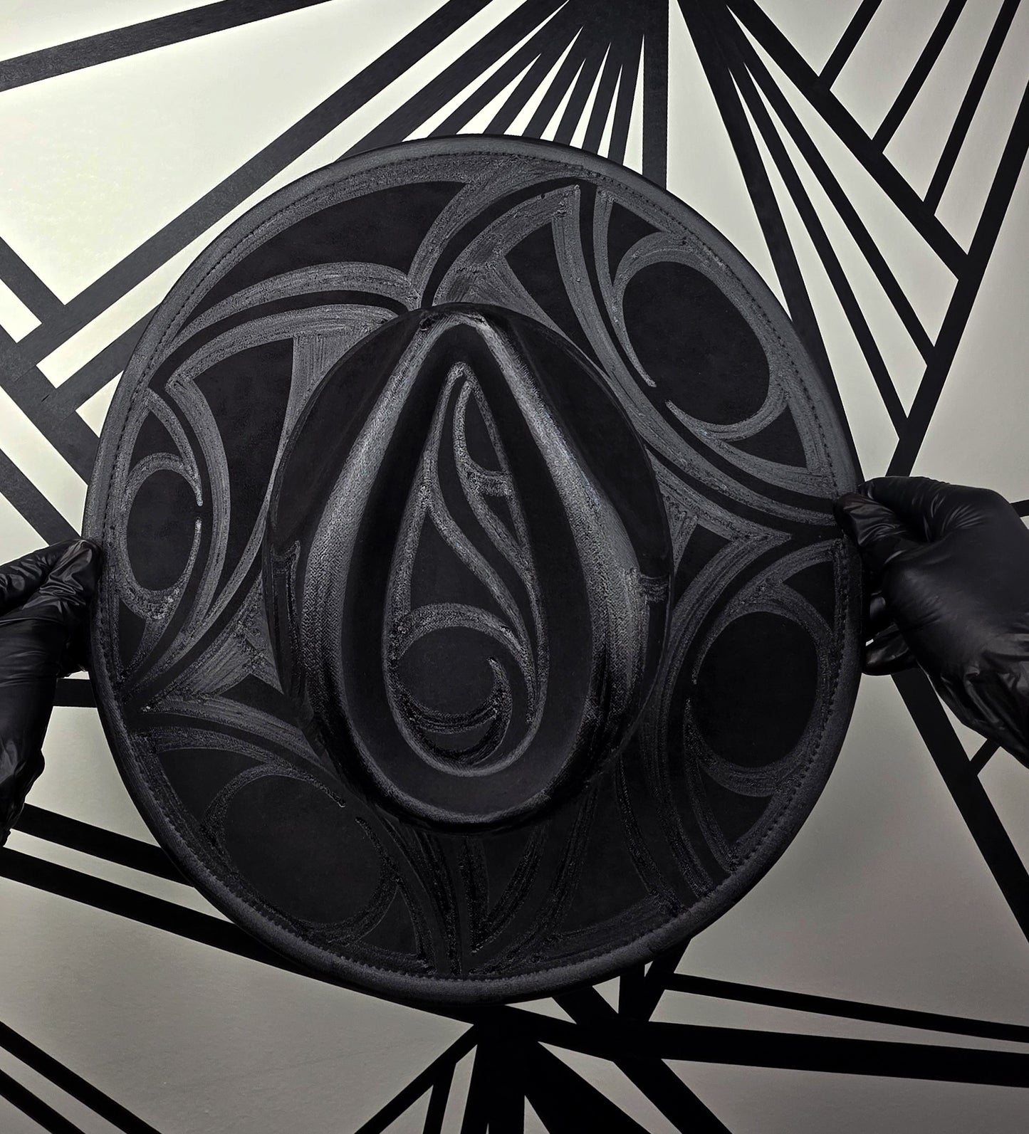 Black Wide Brim Fedora