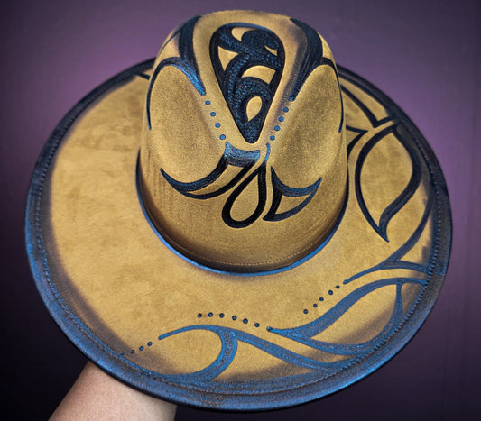 Torched Wheat Wide Brim Fedora III