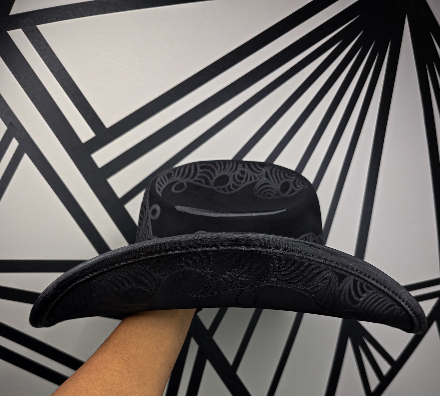 Black Wide Brim Cowboy Hat
